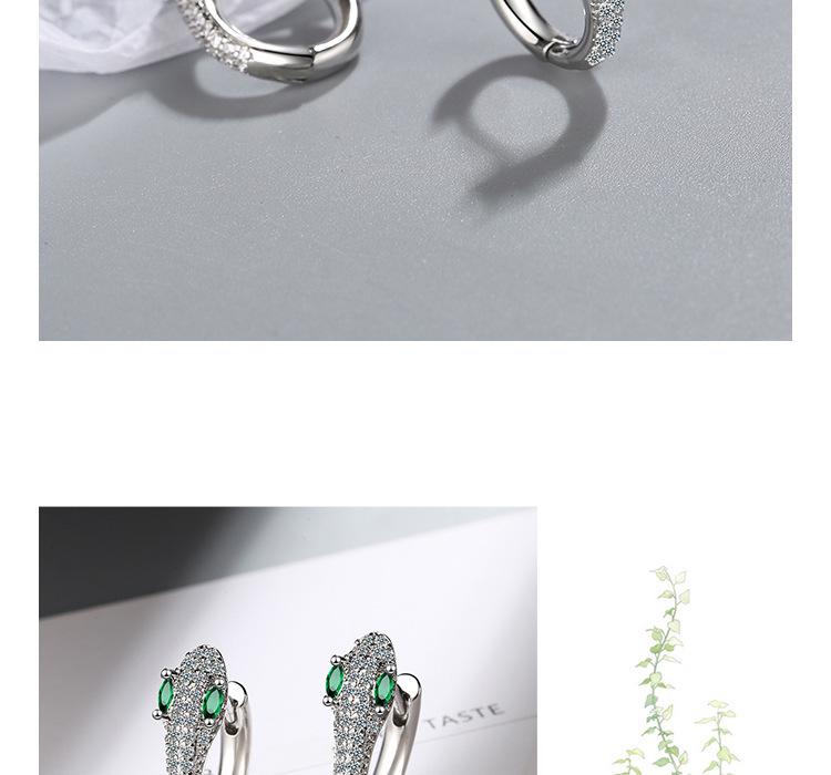 Роскошные европейско-американские серьги-каффы с бриллиантами в форме змеи