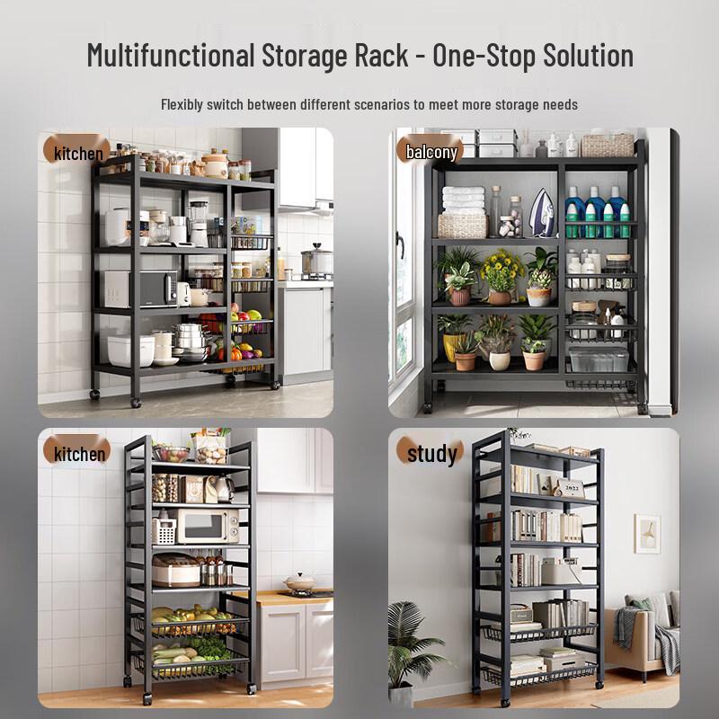 HUALEAI Multi-Layer Adjustable Kitchen Storage Rack