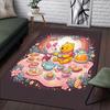 1pc Winnie The Pooh Pattern Area Rug Soft Flannel Floor Mat for Living Room,Office,Bedroom and Carpet,Sofa Coffee Table Floor Mat