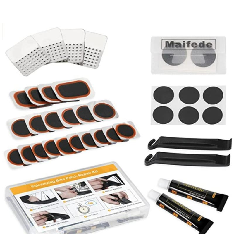 Bicycles Tire Puncture Repair Kits Rubber Tire Patches Bicycles Inner Tube Tire Tool Portable Cycling Repair Tool