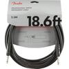 Fender Защищенный инструментальный кабель серии Professional, Прямой/Прямой, 18,6 футов, Черный