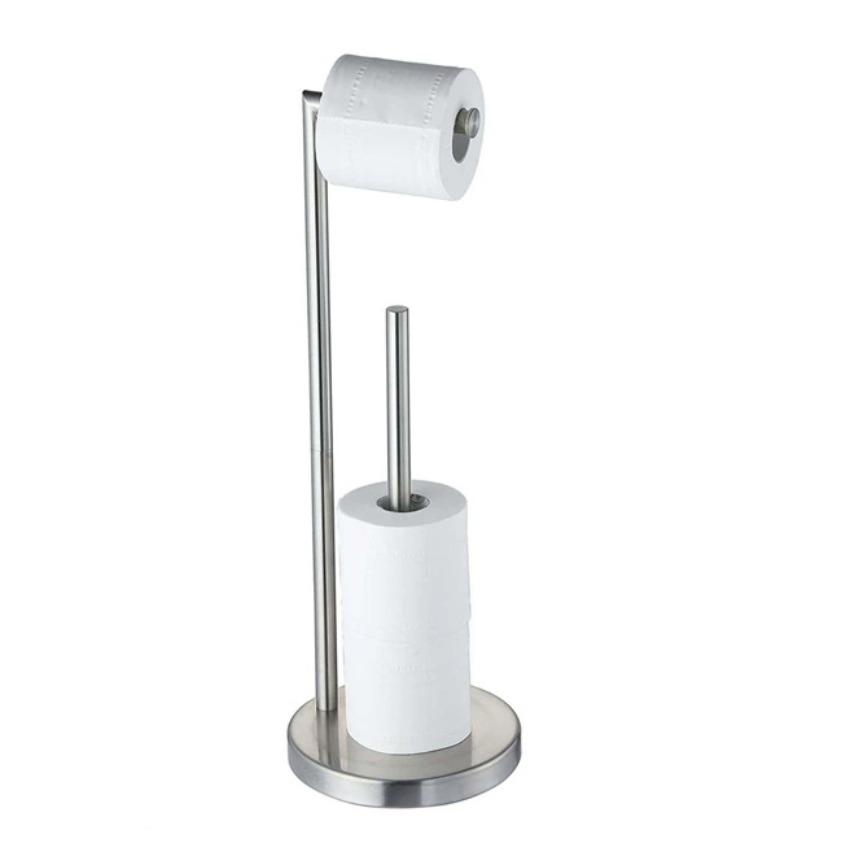 1 шт. Напольный держатель для бумажных полотенец, напольный держатель для туалетной бумаги, держатель для бумажных рулонов из нержавеющей стали, стойка для хранения, ванная комната