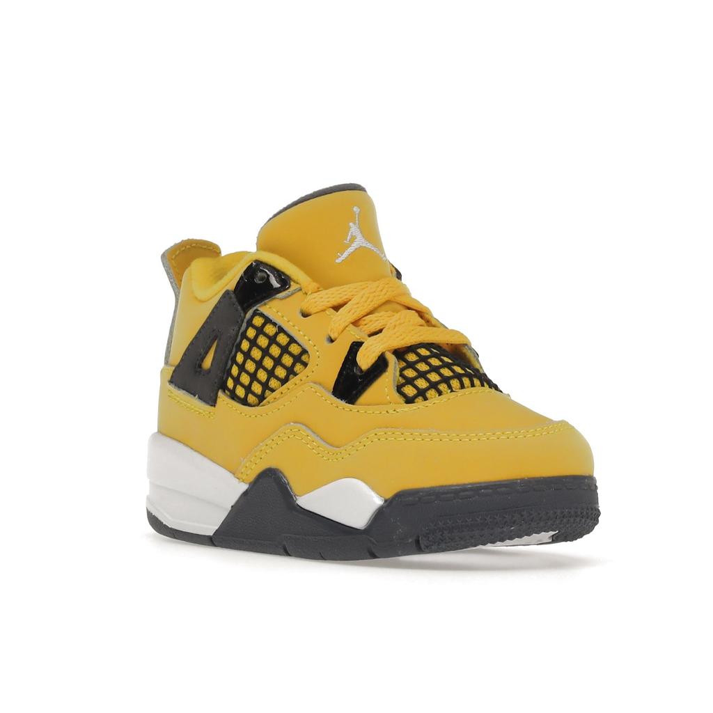 Air Jordan 4 Retro TD Lightning 2021 Baby Sneakers Yellow Tour-Yellow Multi-Color BQ7670-700