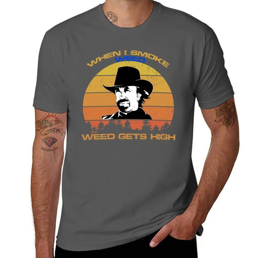 Chuck Norris Walker Texas Ranger Funny TShirt tops anime figures shirts graphic Unisexs designer clothes
