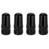 YFFSFDC Valve Cap Set of 4 Bicycle Presta Aluminum Alloy Tire Valve Cap for Presta Valve Aluminum Valve Cap French Valve Road Bike Dress Up Black
