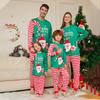 Christmas Red Stripe Green Family Pyjamas Adults Women Nightwear Pajamas Sets