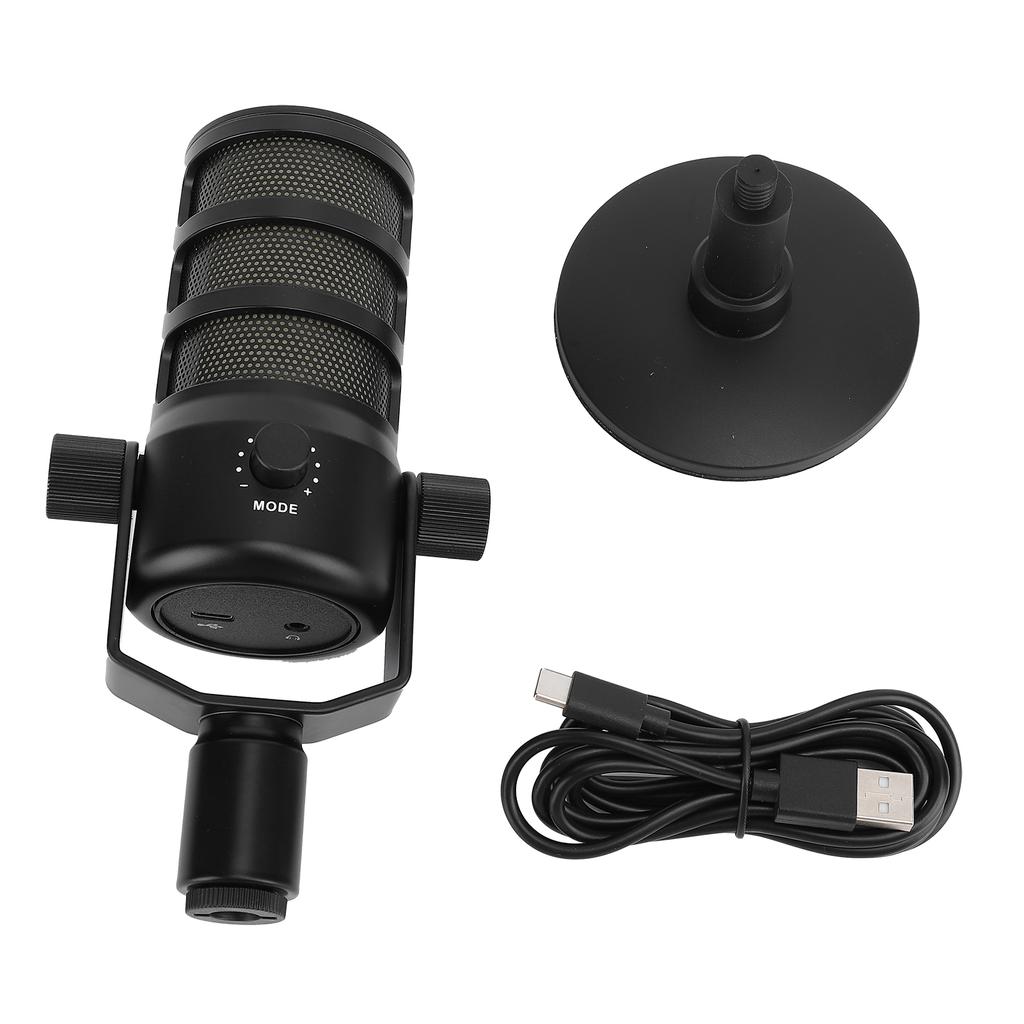 USB ПК микрофон чистый звук звукосниматель регулируемая громкость HIFI конденсаторный микрофон с отключением звука красочная подсветка