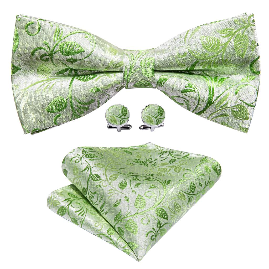 9 цветов галстук для мужчин тканый атласный галстук-бабочка с цветочным принтом карманный квадратный комплект запонок официальная свадьба