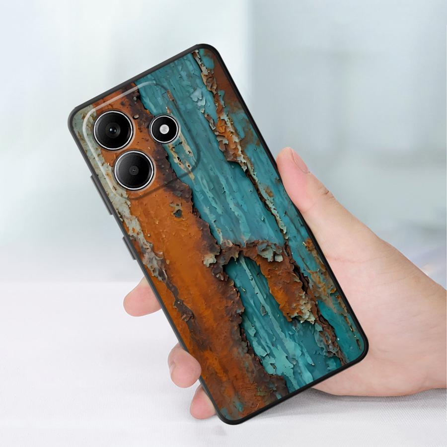 Чехол для телефона для Xiaomi Redmi Note 14 A5 A4 12C 13C K80 K40 11S 14C 9 8 7 12 11 Pro 12S 13 Pro Plus A3 A1 A2 10 Модный Ржавый