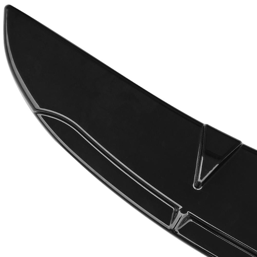 Universal Front Bumper Lip Splitter Body Kit Spoiler Black Lower Diffuser Guard Deflector Aprons Cover Car Exterior W/ Screws