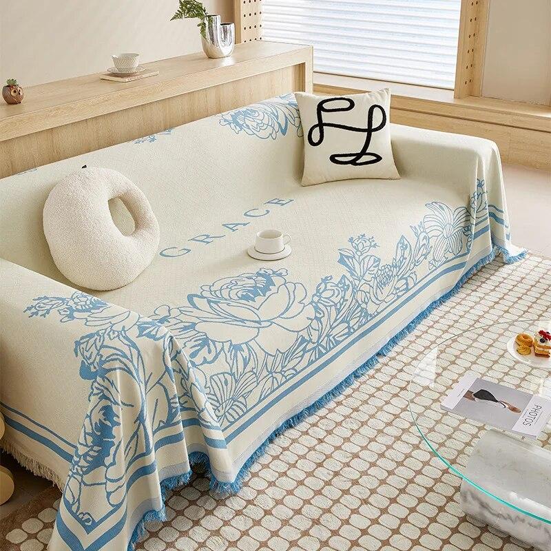 Квадратный тканевый чехол для дивана «все включено», универсальный пылезащитный всесезонный пододеяльник