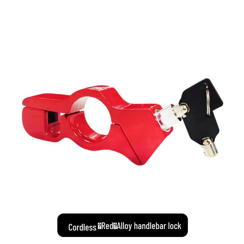 Распродажа Электрическое транспортное средство Противоугонный замок на руль и дроссельную ручку с сигналом и защитой тормоза из мотоциклетного сплава