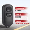 Key Fob Keyless Entry Remote Control Compatible with Toyota Tundra Rav4 Highlander Celica Echo Yaris Prius FJ Cruiser/Scion xA xB Car Key Replacement