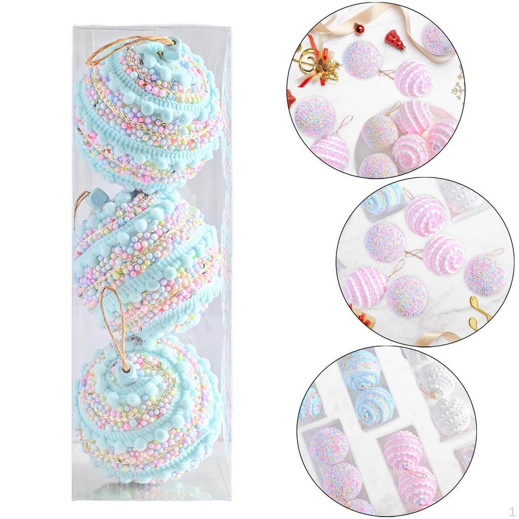 3 шт. Рождественские шары, украшения, подвески, сделай сам, подвесные шары для елки, праздничные