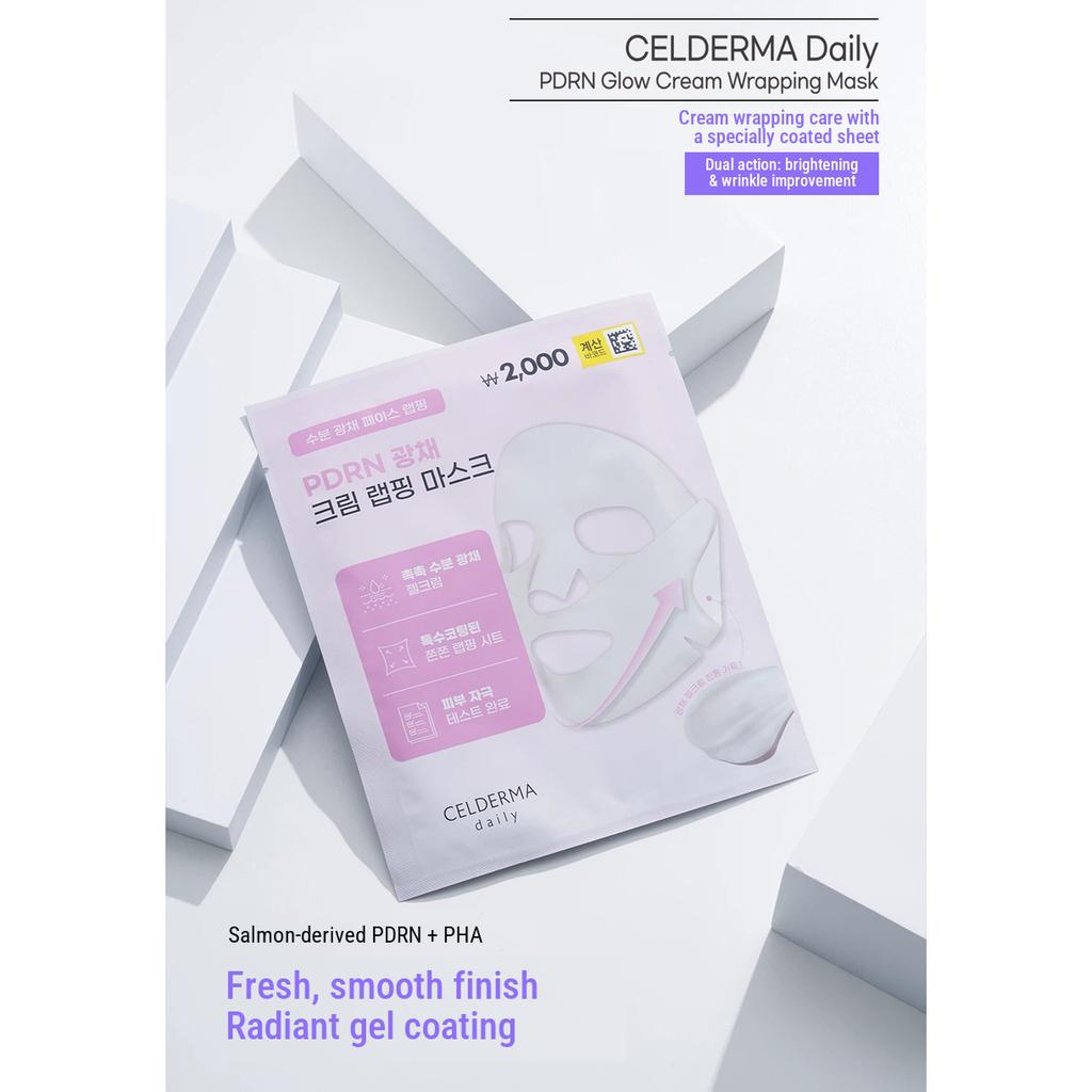 [DAISO] CELDERMA Daily Cream Wrapping Mask 18g - PDRN Glow & Collagen Firming
