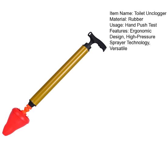 Yousheng Toilet Unclogger Plunger Технология распыления высокого давления Многоразовый инструмент для устранения засоров в туалете, ванной, душевой кабине
