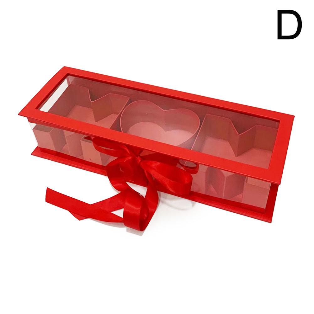 Пустая коробка для цветов в форме буквы «мама», подарочная коробка на годовщину, заполняемая, сделай сам, сувенир для матери C1H8