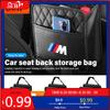 LGECB1 Car Sticker Car Seat Back Hanging Storage Bag Tissue Water Cup Holder Auto AccessorieS For BMW X1 X2 X3 X4 X5 X6 X7 G20 G30 6GT