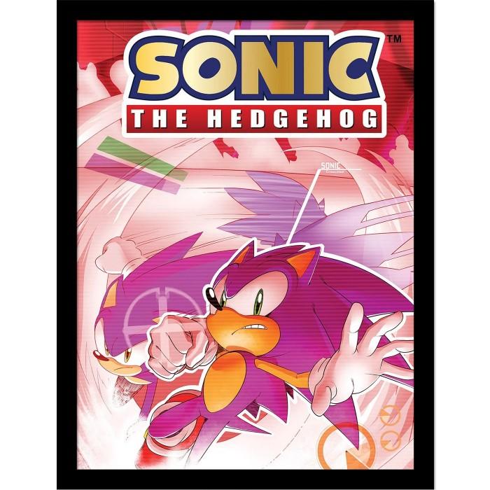 Sonic The Hedgehog Обложка 3 Плакат в рамке