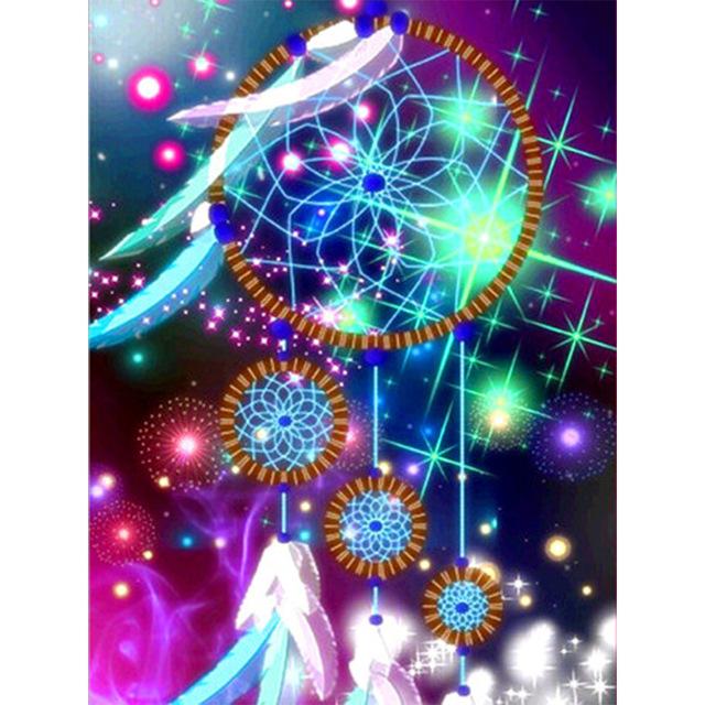 5D Круглая/Квадратная Алмазная картина «сделай сам», домашний цвет, украшение в виде перезвона ветра, Алмазная вышивка, мозаика, художественная живопись