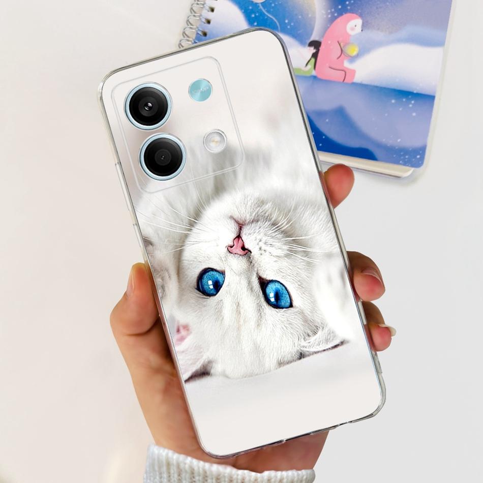 For Xiaomi Redmi Note 13 4G Case Redmi Note 13 Pro 4G Global Cute Soft Silicone TPU Slim Cover For Redmi Note13 13Pro 4G