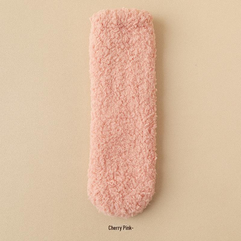 Толстые теплые носки Zhuji Coral Fleece для женщин и мужчин — идеально подходят для осени и зимы