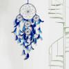 Dream Catcher Traditional Indian Dreamcatcher Wall Art for Bedrooms, Home Wall, Hanging Design, Height (Blue),Metal