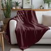 Luxurious Velvet Throw Blanket with Intricate Floral Embroidery Decorative Bed Blanket for Sofa Couch Home Decor