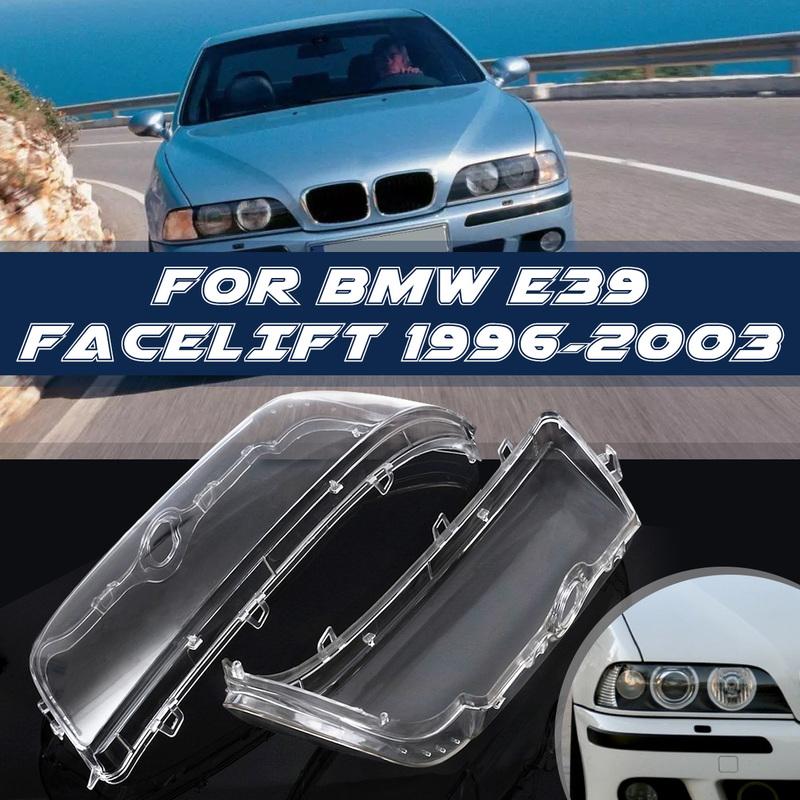Car Left Right Headlamp Shell Headlight Lens Cover For BMW E39 Facelift 1996-2003 #63128375302 Car Lights Headlight Lamp Case