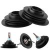Universal LED Headlight Extended Dust Cover C6 - Small Hole for Single Lamp Copper Strip Style