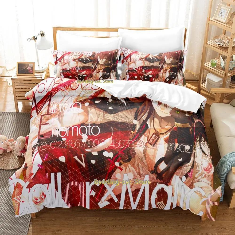 Новый комплект постельного белья Collar x Malice Single Twin Full Queen King Size Bed Set Adult Kid Bedroom Duvetcover Sets Anime lit