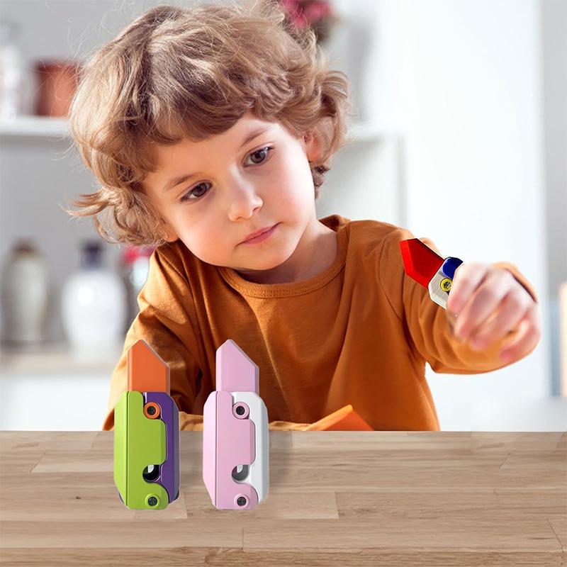 3D-печать гравитационного ножа, детская декомпрессионная карта, маленький нож для редиса, мини-модель игрушки, 3D пластиковый нож-морковь, игрушка в подарок