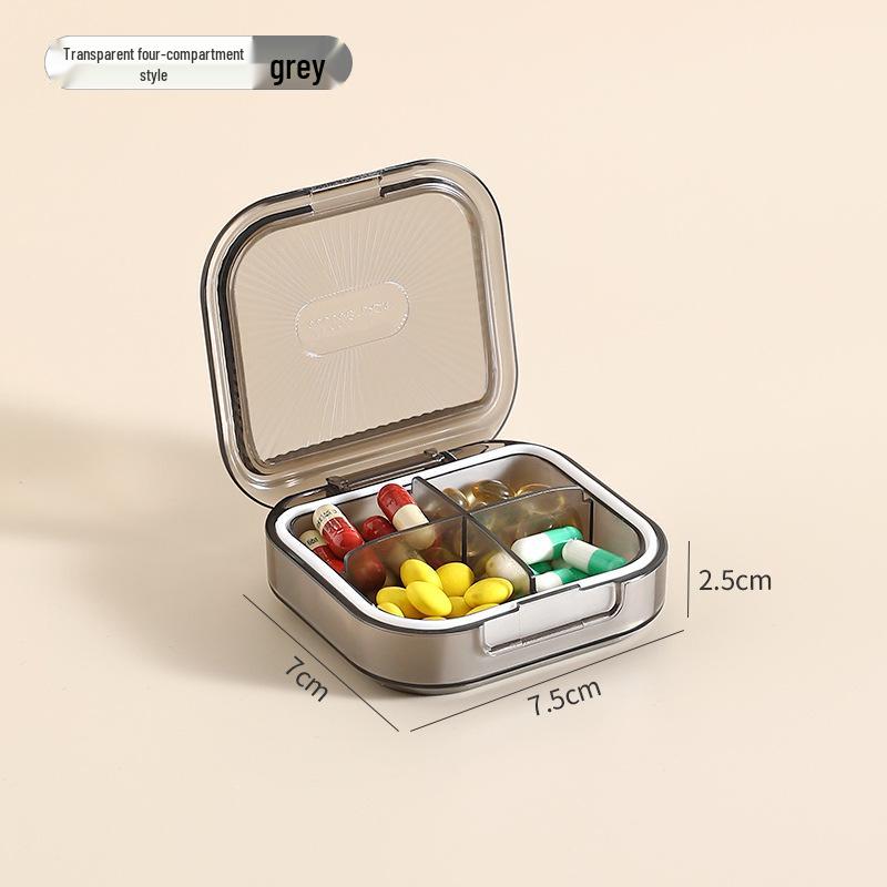 Portable Pill Box - Weekly Medicine Organizer with Large Capacity and 3-Daily Compartments