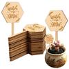 Durable Wooden Plant Markers Convenient Identification Flower Label for Garden Decoration