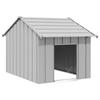VidaXL Dog Niche with Black Roof 83x130x85 Cm Galvanized Steel, Dog Cage, Dog Shelter, Animal Cage of 4100916