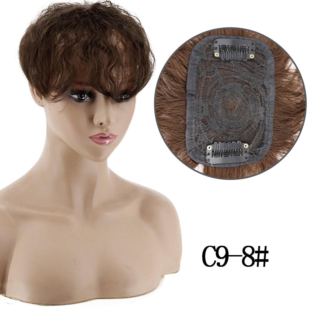 MERISIHAIR Женские 3D воздушные наращивания волос, искусственная бахрома, натуральный парик, клипса на шиньон, светло-коричневые, высокотемпературные парики, повседневная одежда