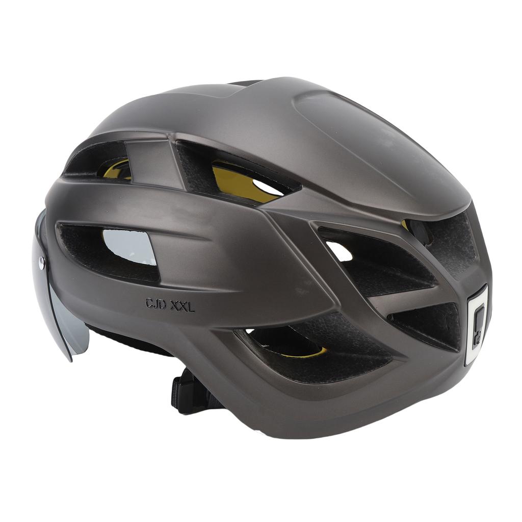 Велосипедный шлем с технологией MIPS, велосипедный шлем со светодиодной подсветкой и очками для горного и шоссейного велосипеда, цвет титан