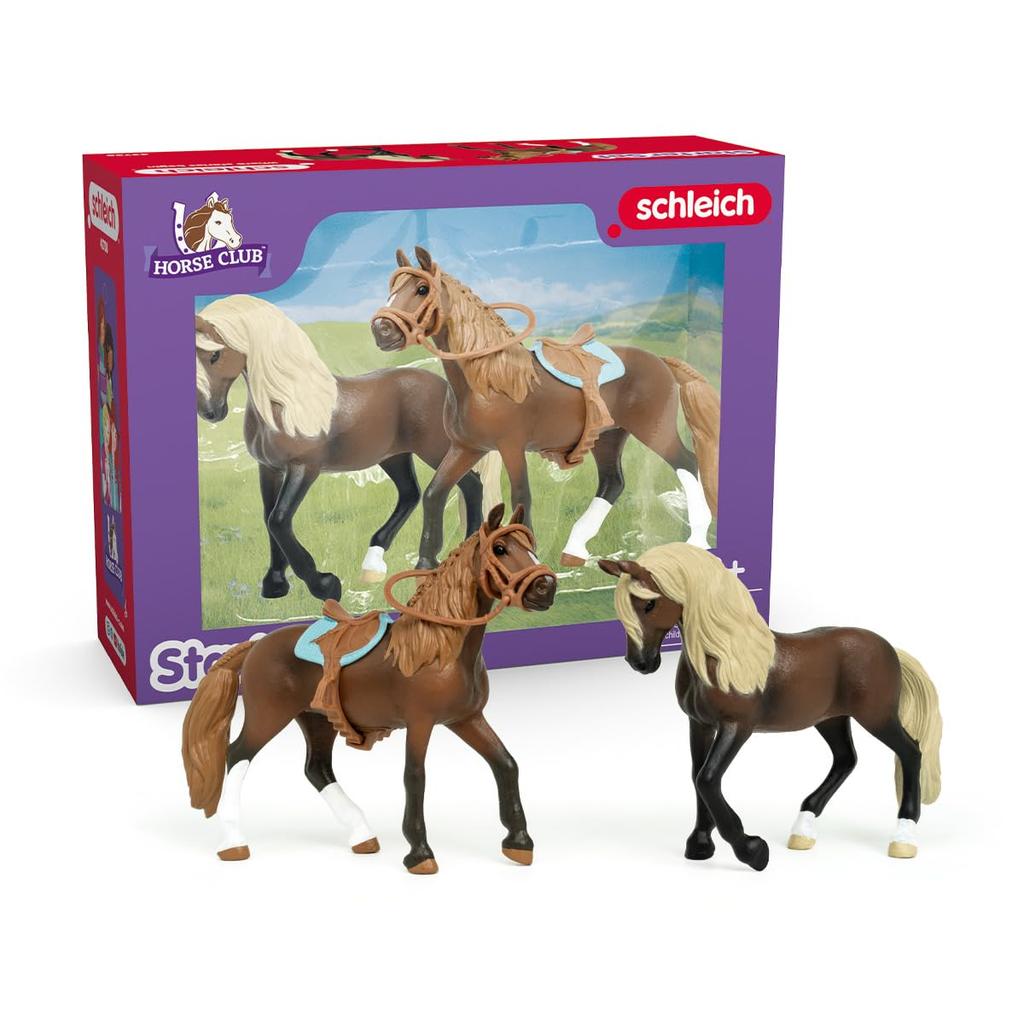 Schleich Horse Club Starter Riding Set, 2-Piece Figures for Role Play (42738)