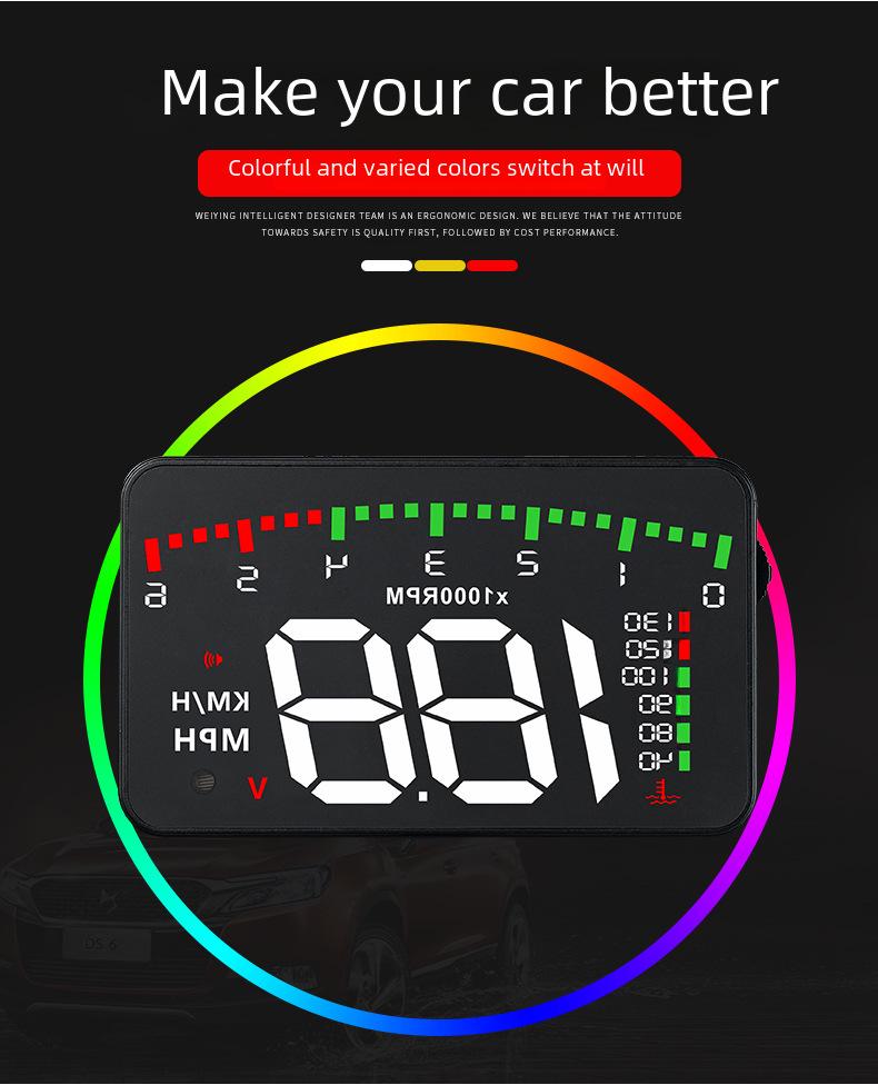 Проекционный дисплей автомобиля A900: Скорость, температура воды, монитор напряжения