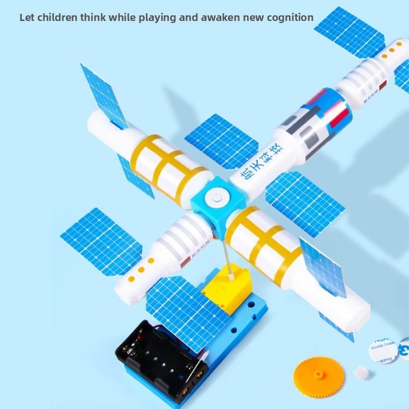 Космическая станция Сделай сам Аэрокосмическая STEM-игрушка для студентов Образовательный физический творческий набор для детей и подростков