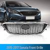 Сетка в решетку переднего бампера Hyundai Sonata 9-го поколения 2015-2017 гг.