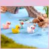 Adorable 5 Colors Mini Colorful Duck Resin Ornaments For Charming Micro Landscapes