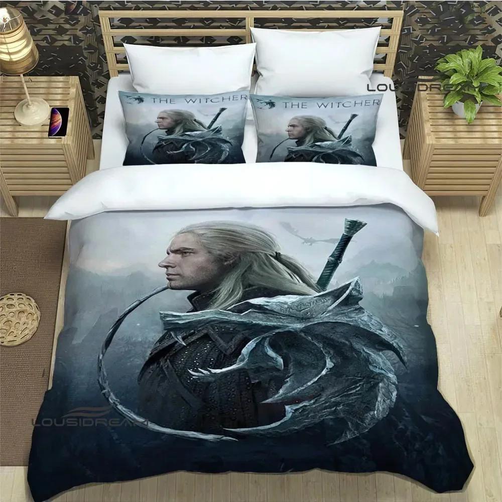 Игровые постельные комплекты W-Witcher изысканный набор постельного белья пододеяльник комплект постельного белья постельный комплект роскошный подарок на день рождения