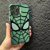 Trendy cartoon Spider-Man iPhone 15 Pro Max phone case, 14/5 new, 13/5 matte finish, 12/5 silver protective case