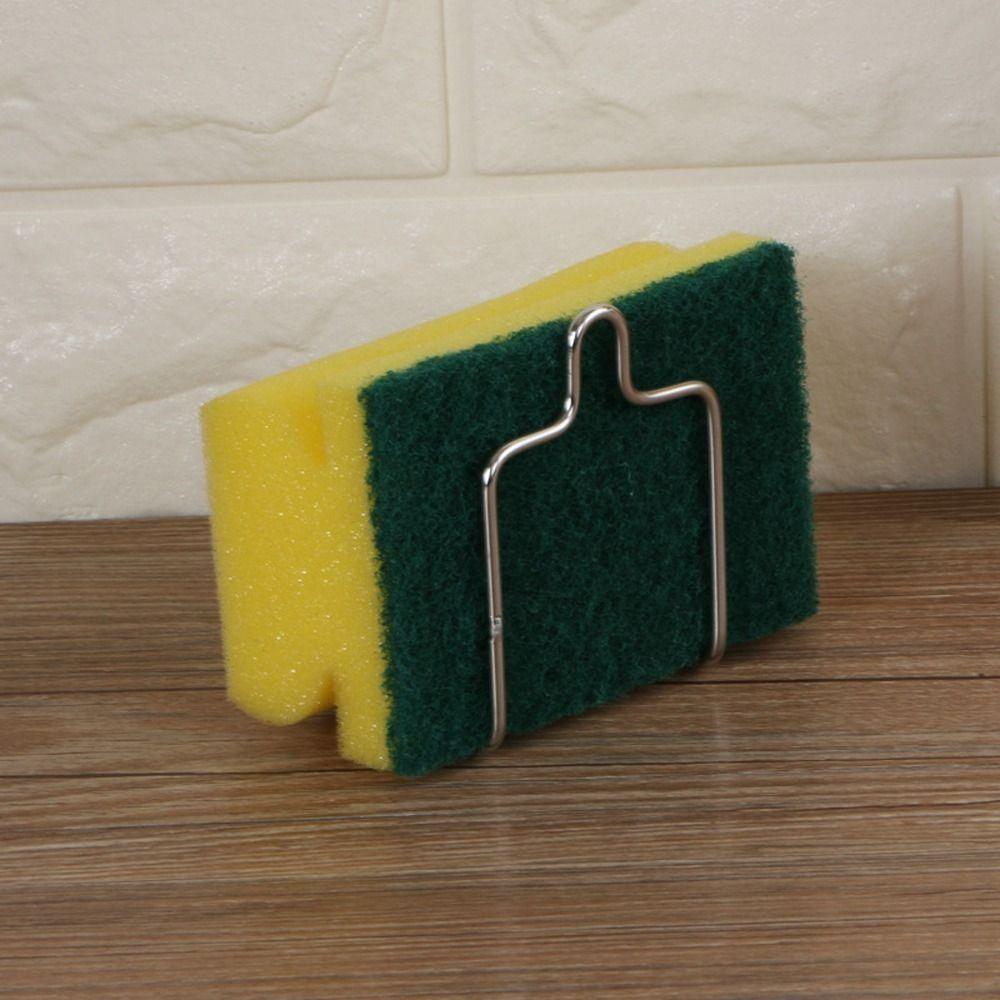 Portable Cleaning Cloth Shelf Stainless Steel Sponge Holder Sponge Sink Rack Kitchen