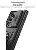 Чехол для телефона Samsung Z Fold - Совместим с Fold7/6/5, Защита объектива и шарнира, Чехол-книжка с держателем-кольцом