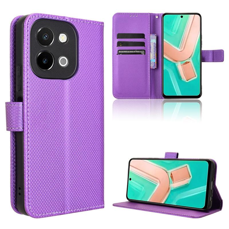 Flip Cover For Vivo Y28 4G Leather Case [Flip Vintage Leather] Shockproof Durable Retro Phone Case