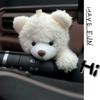 Plush Panda Clutch Decoration Car Wiper Turn Signal Switch Ornaments Cute Bowknot Panda Car Wiper Doll Auto Interior Accessories