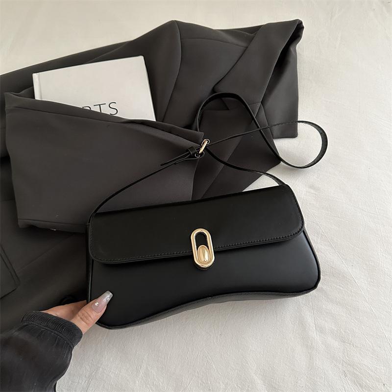 Французская индивидуальность трендовая сумка подмышку 2025 новая сумка через плечо модный минималистичный стиль ретро элегантная сумка в иностранном стиле