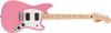 Squier by Fender Squier Electric Guitar Squier Maple White Flash Pink with Soft Case Sonic™ Mustang® HH, Fingerboard, Pickguard,